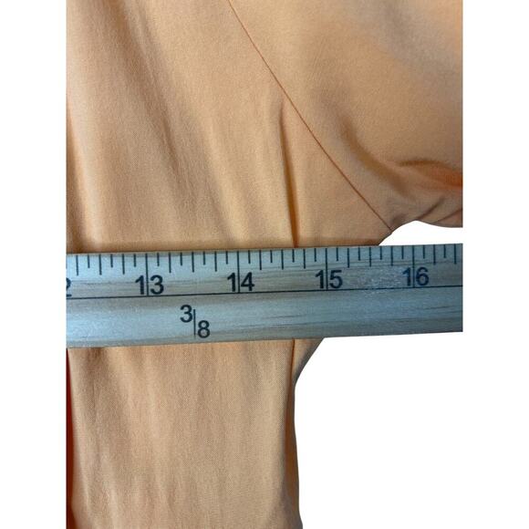 Chaser Dress Size 14 Orange Short Sleeve Tiered Smocked Back Boho Cottagecore - Picture 8 of 11